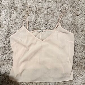 Frame 100% Silk Cream Camisole Tank Top Size L